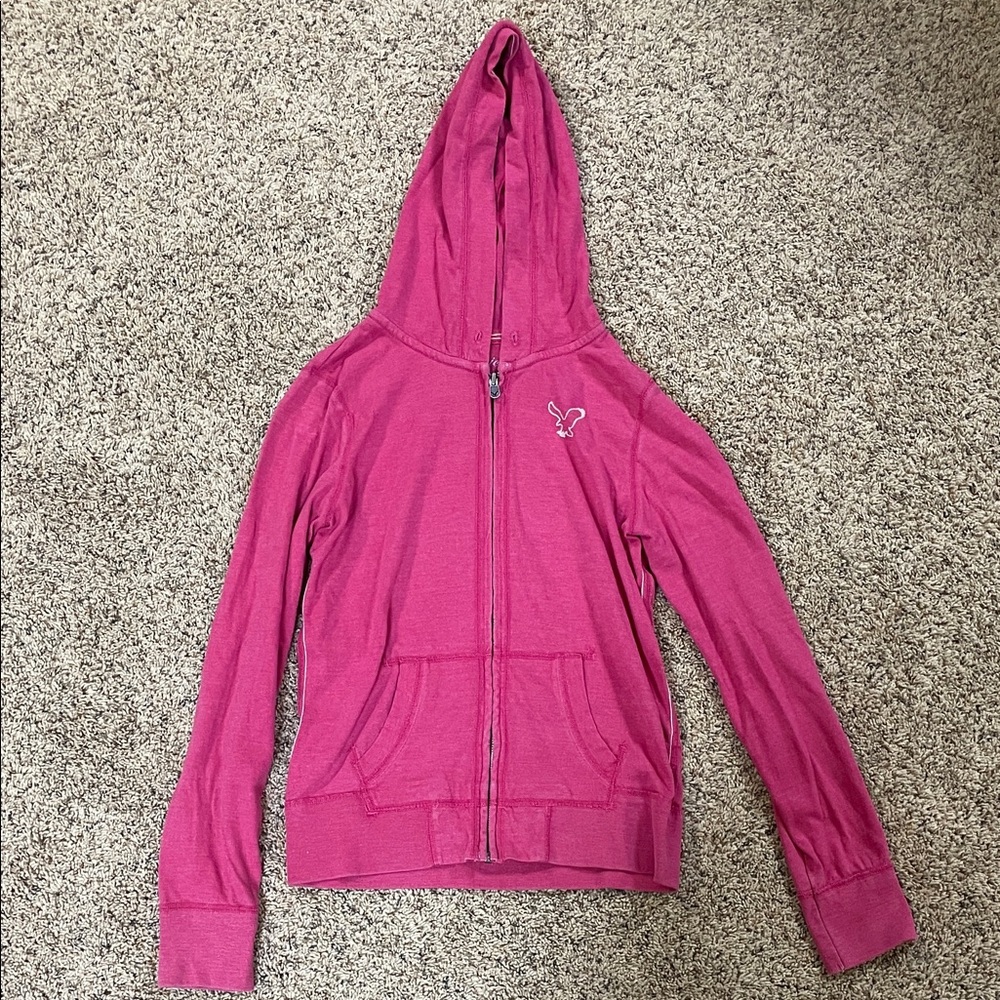 American Eagle Outfitters Pink Hoodie Jacket